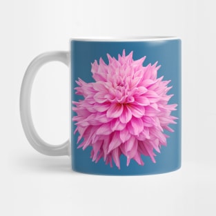 Pink Ball Dahlia Flower Mug